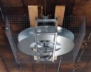 cage-free layer ventilation circulation fans
